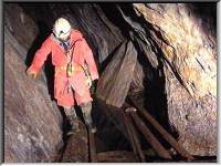 Exploring the workings of Snailbeach lead mine