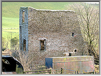 The 1860s East Grit engine house, with it's large flywheel slot
