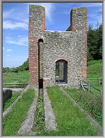 Ladywell engine house with flywheel slot on left