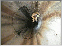 Descending Ramsden shaft