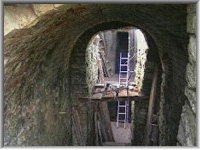 Tunnel to Watson's shaft during restoration, 1995