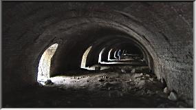 Inside the huge Hofman kiln at Minera